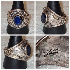 Circle J.W. (Jack Whittaker) Sterling Silver Navajo Ring